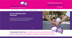 Desktop Screenshot of communityfostercare.co.uk