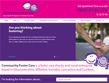 Tablet Screenshot of communityfostercare.co.uk